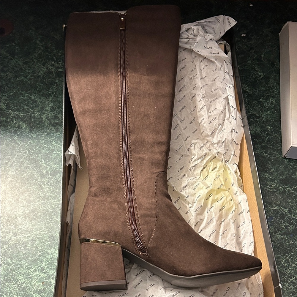 Alfani Raef Chocolate Heeled Boots